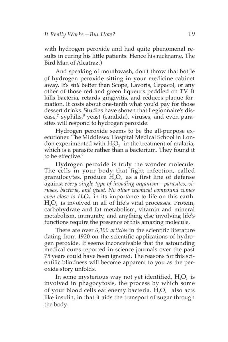 Hydrogen Peroxide Medical Miracle page 21