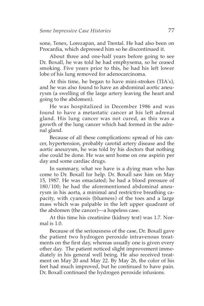 Hydrogen Peroxide Medical Miracle page 79
