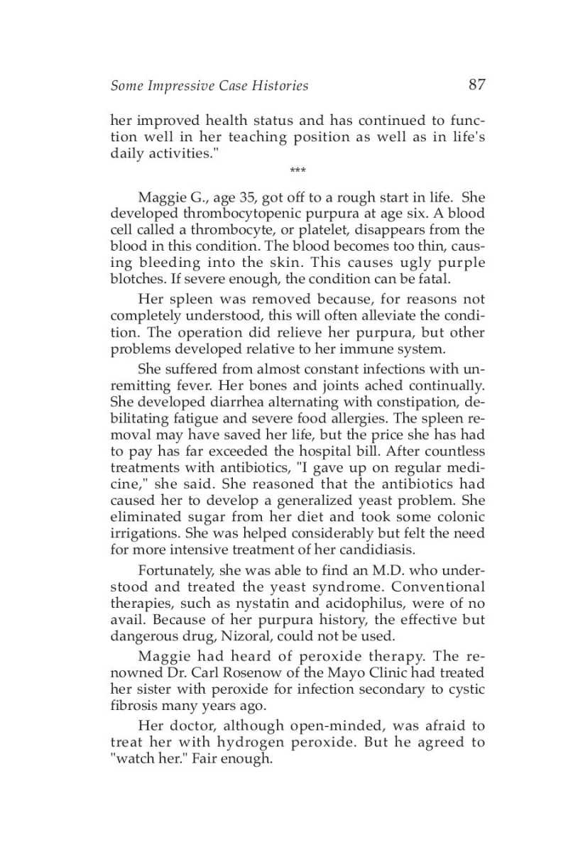 Hydrogen Peroxide Medical Miracle page 89