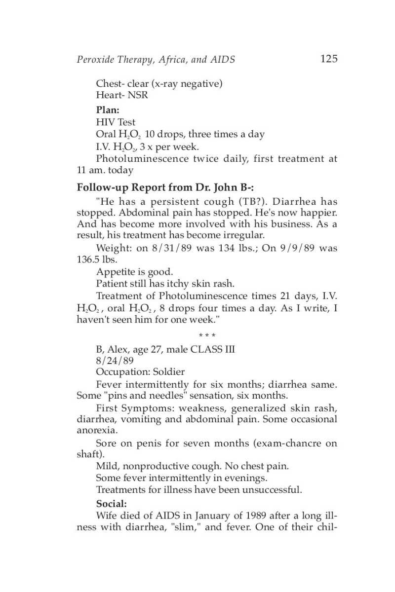 Hydrogen Peroxide Medical Miracle page 127