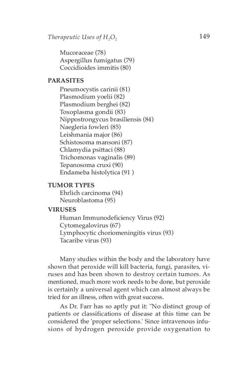 Hydrogen Peroxide Medical Miracle page 151