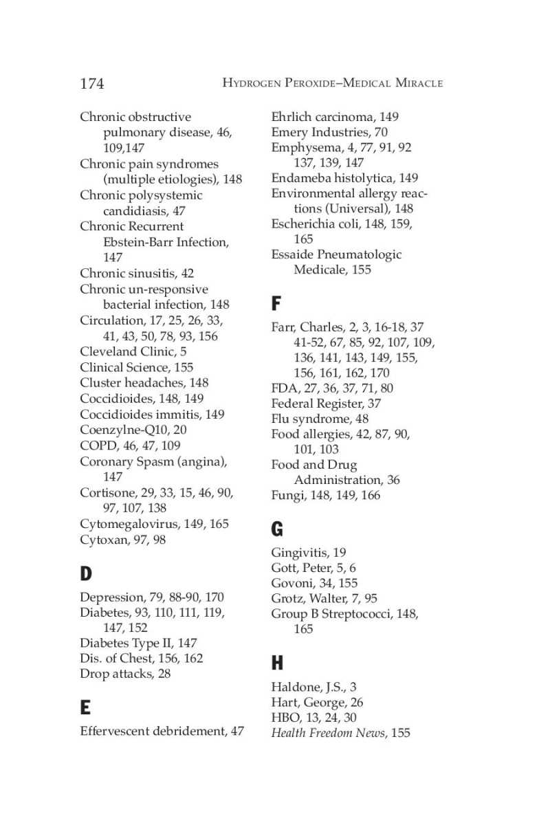 Hydrogen Peroxide Medical Miracle page 176