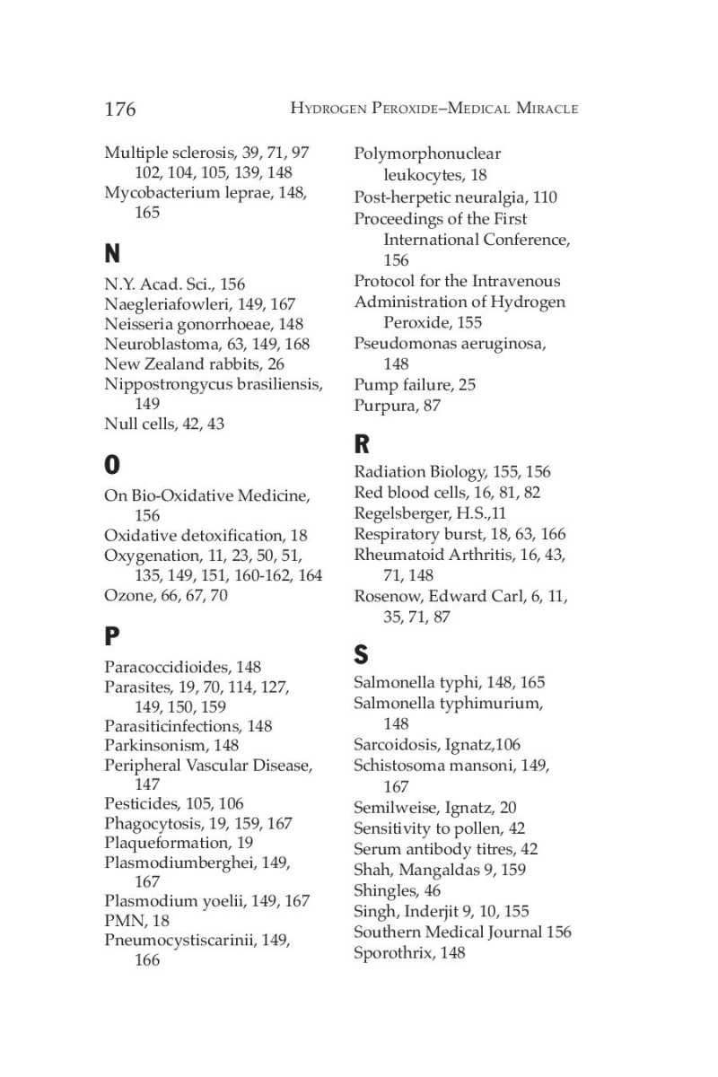 Hydrogen Peroxide Medical Miracle page 178