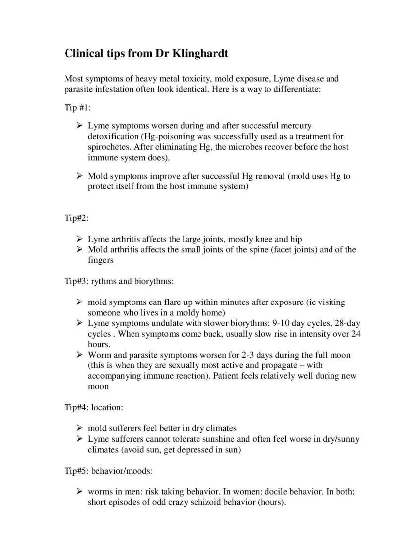 Klinghardt Neurotoxin Protocol page 18