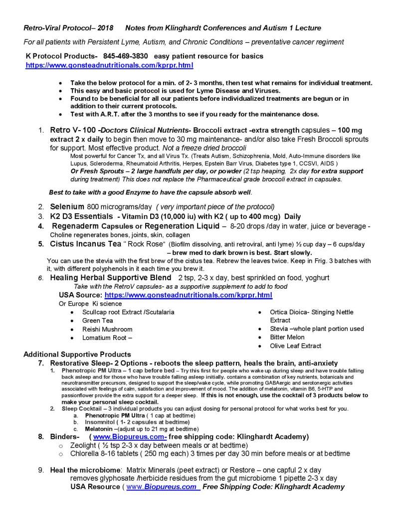 klinghardt protocol for retro virus and lyme page 1