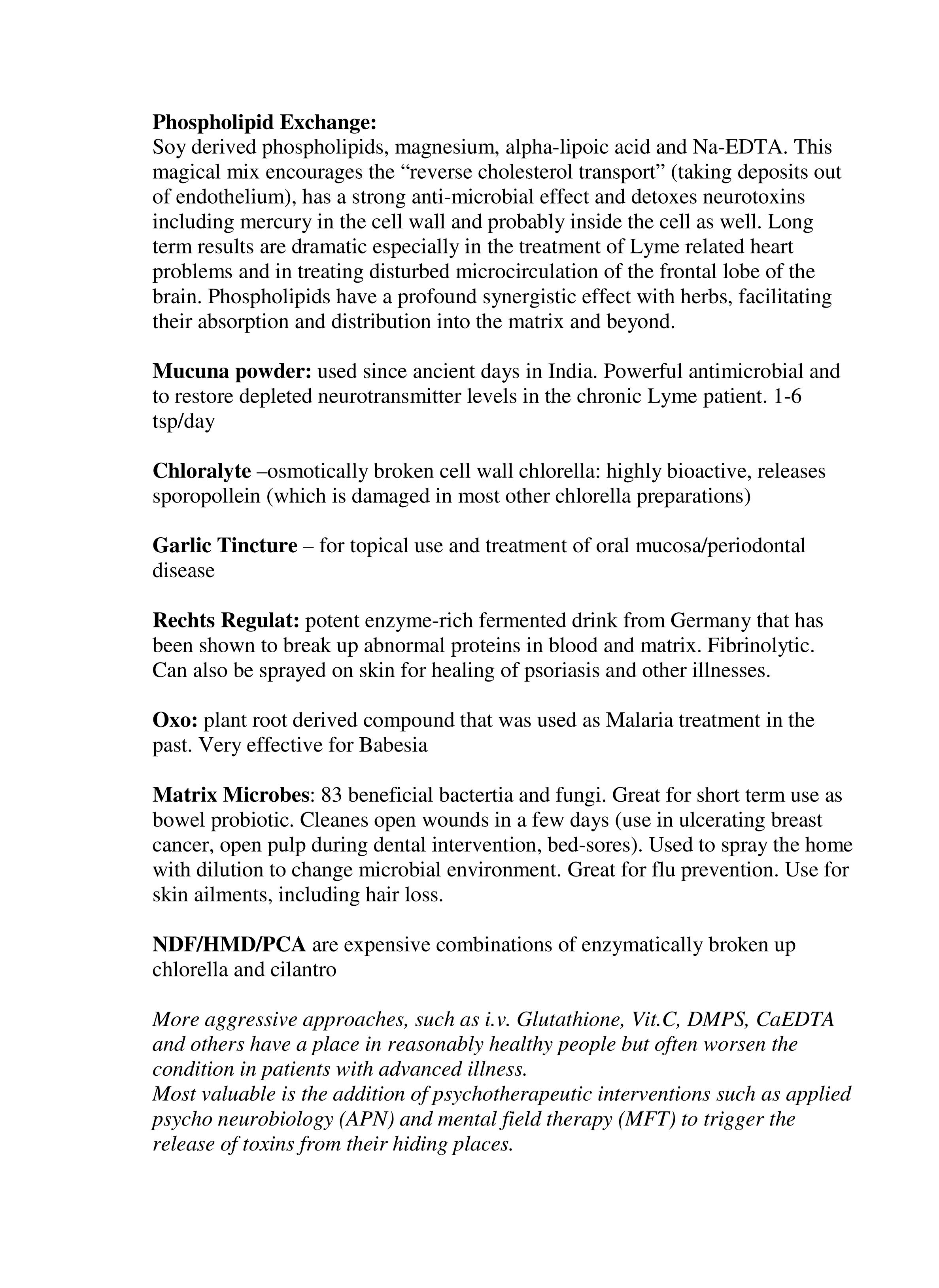 Klinghardt Neurotoxin Protocols page 10