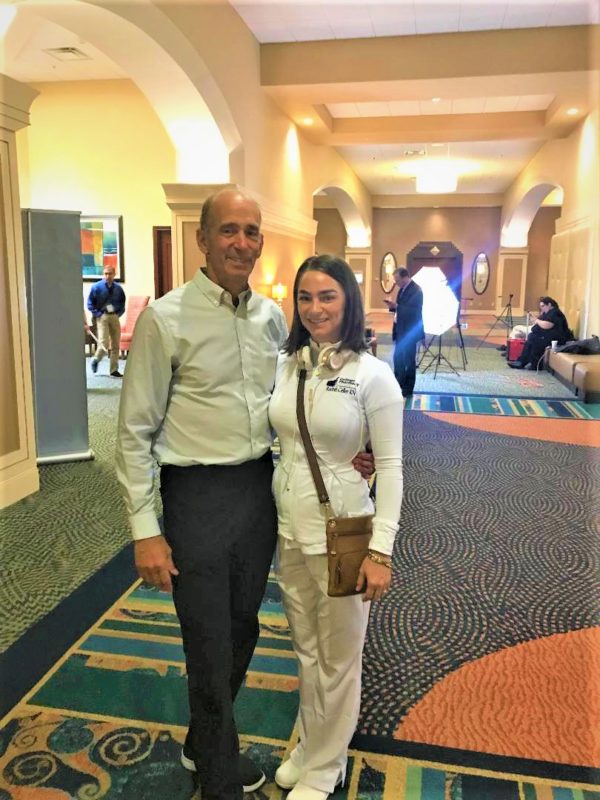 Rachel Celler and Dr. Joseph Mercola at the Integrative Oncology Conference 2018