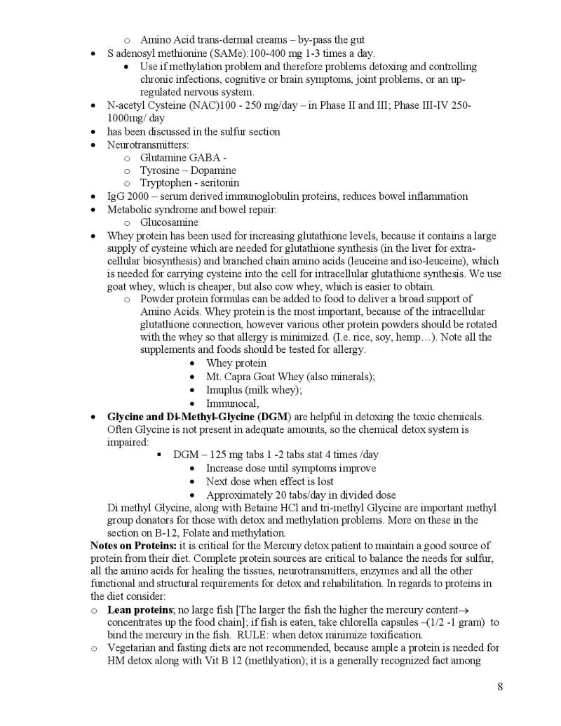 Neurotoxin Detox Instructions page 8