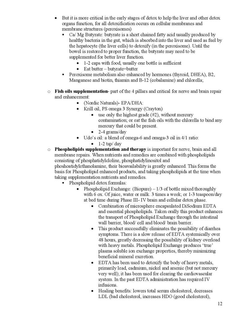 Neurotoxin Detox Instructions page 12