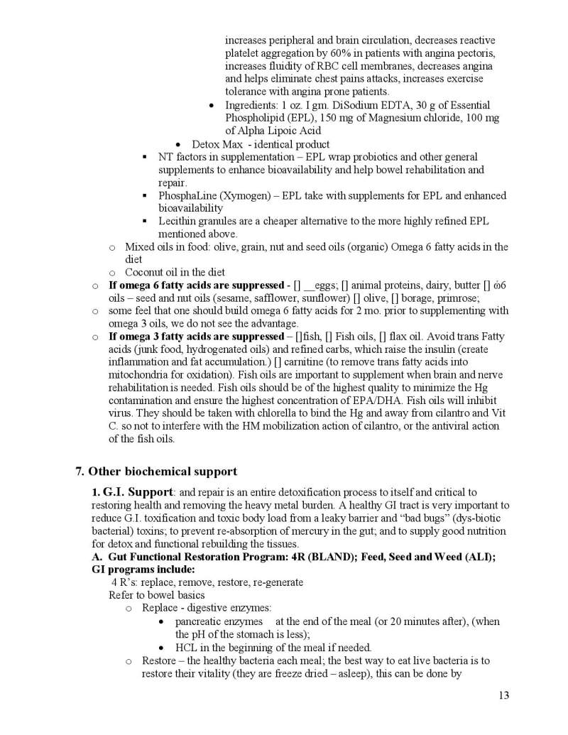 Neurotoxin Detox Instructions page 13