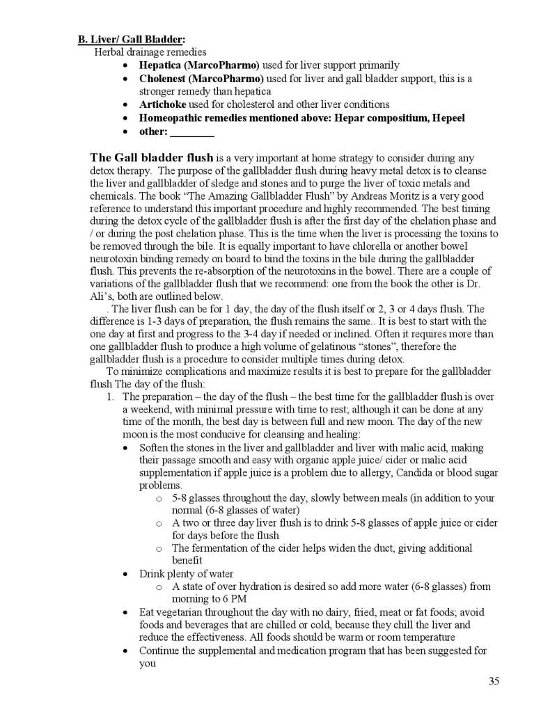 Neurotoxin Detox Instructions page 35