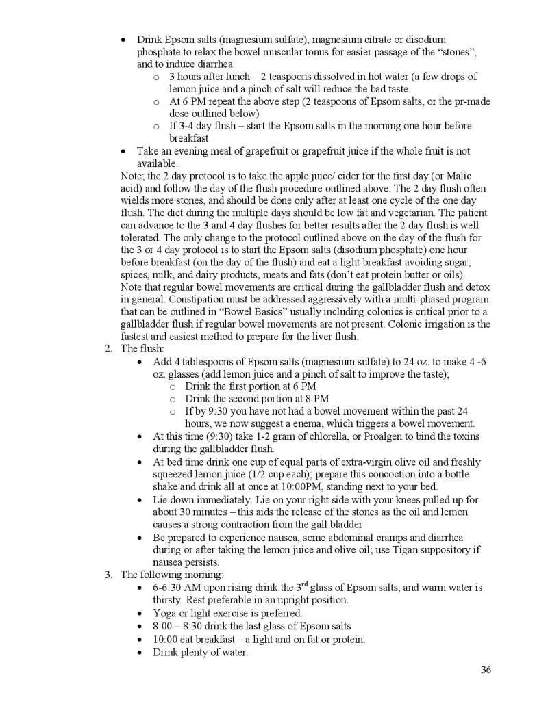 Neurotoxin Detox Instructions page 36